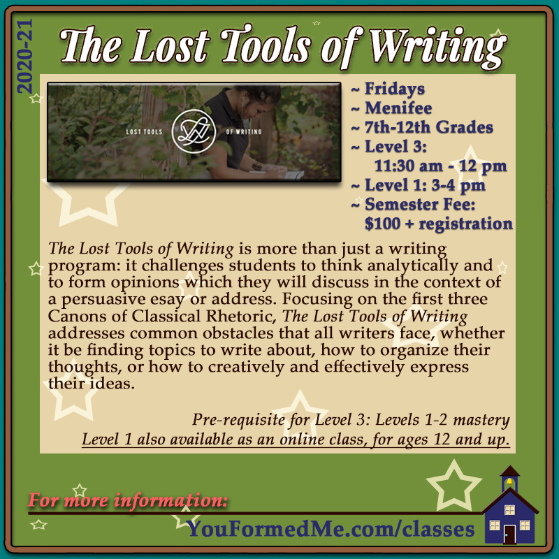 The Lost Tools of Writing